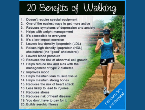 20 Benefits of walking