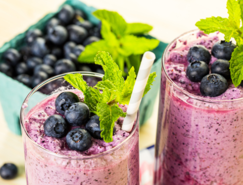 Blueberry Banana Kale smoothie