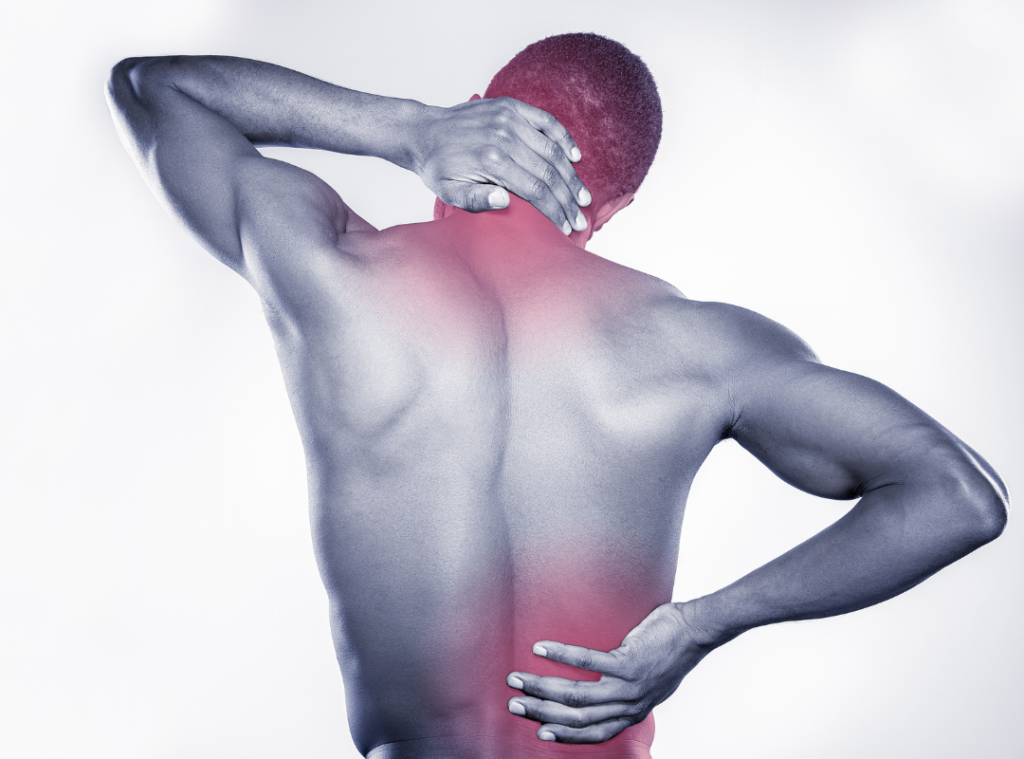 Man experiencing Neck and Back arthritis pain